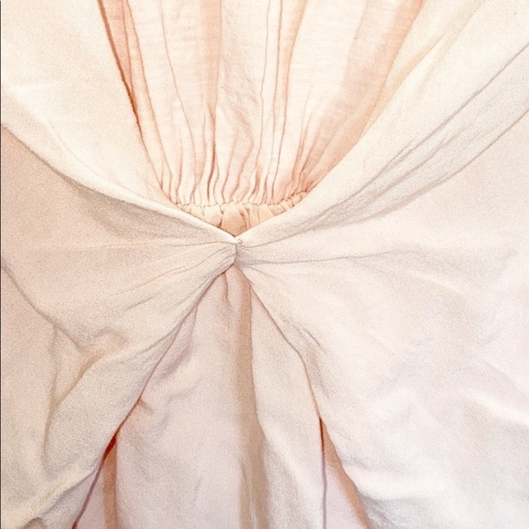 Amadi Light Pink Gathered Back Short Sleeve Shirt - Picture 9 of 9